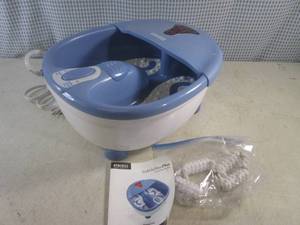lot 175 image: (D-3) Homedics Bubble Bliss Plus Luxury Foot Bubbler