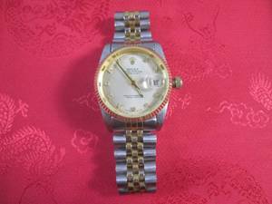 lot 194 image: (CNTR) Rolex Oyster-Perpetual Date Just Wrist Watch - Running - Can Not Verify If Authentic