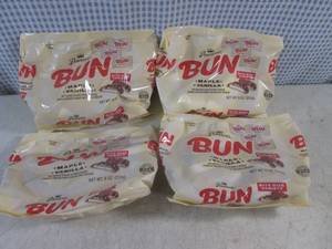 lot 300 image: (B-1) 4 Bags Pearsons Bun MapleVanilla Bite Size Variety Candy 9oz Past Date