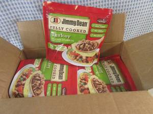 lot 310 image: (FRZ) Case 6 Bags Frozen Jimmy Dean Fully Cooked Turkey Sausage Crumbles 9.6oz Bags Past Date