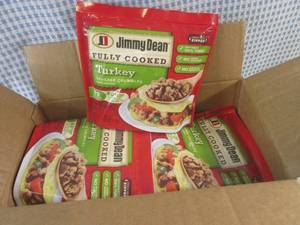 lot 311 image: (FRZ) Case 6 Bags Frozen Jimmy Dean Fully Cooked Turkey Sausage Crumbles 9.6oz Bags Past Date