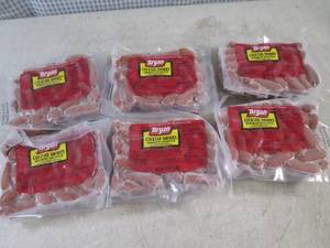 lot 318 image: (FRZ) 6 Packs of Frozen Cocktail Smokies Smoked Sausage 14oz Each Past Date