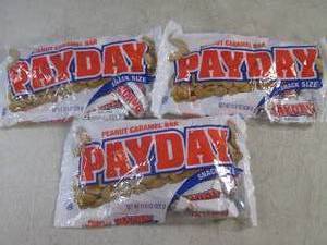 lot 339 image: (B-2) 3 Bags of Snack Size Pay Day Candy Bars Past Date