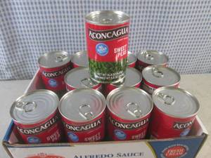 lot 356 image: (C-2) 12 Cans of Sweet Peas Best by Dec 2024