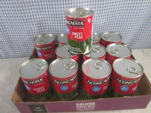lot 357 image: (C-2) 12 Cans of Sweet Peas Best by Dec 2024