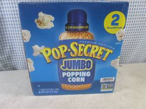 lot 362 image: (B-1) 2 Large Bottles Pop-Secret Jumbo Popping Corn 2) 3 Pound 2 Ounce Bottles Past Date