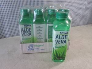lot 371 image: (B-3) 12-Pack Goya Aloe Vera Drink Original Flavor 16.9oz Past Date