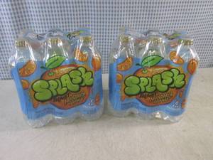 lot 377 image: (C-1) 2 - 6-Packs Splash Blast Manddarin Orange Water 16.9oz Bottles