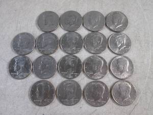 lot 97 image: (CNTR) 18 Kennedy Half Dollar Coins - Various Years
