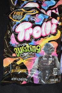 Lot of 6 Trolli Sour Gummy Candies - Bursting Crawlers & Duo Crawlers