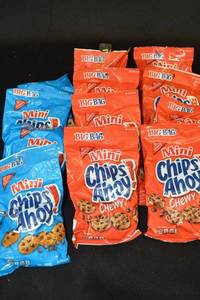 Lot of Nabisco Mini Chips Ahoy Big Bags (Blue and Red Assortment)