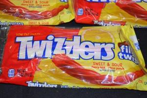 Lot of 3 Twizzlers Sweet & Sour Filled Twists