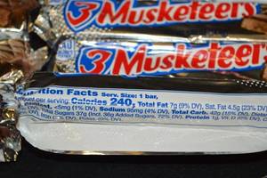 Lot of 12 Three Musketeers Chocolate Bars - 1.92 oz Each