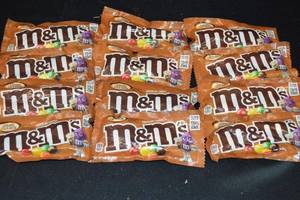 Lot of 12 Packs M&Ms Caramel Cold Brew Chocolate Candies 1.41 oz