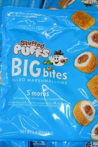 Box of Stuffed Puffs BIG Bites Smores Filled Marshmallows