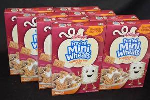 Kelloggs Frosted Mini-Wheats Pumpkin Pie Spice Cereal - 8 Boxes