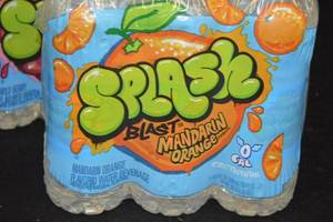 Lot of Splash Blast Flavored Water Beverages
