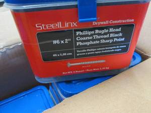 6- 5lb SteelLinx #6X2 Phillips Bug...