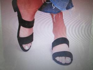 Lulus Size 7.5 Devin Black Suede S...