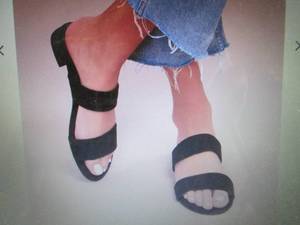 Lulus Size 7.5 Devin Black Suede S...