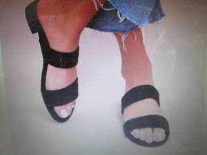 Lulus Size 7.5 Devin Black Suede S...