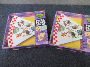 2 Teenage Mutant Turtle Pizza Plate...