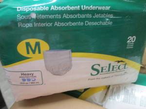 3- 20 pks Select Medium Absorbent U...