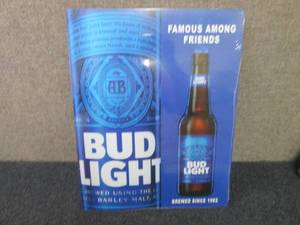 Metal Bud Light Sign 12.5x16 inches...