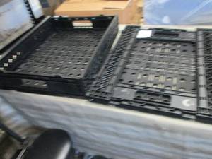 2 Folding Black Crates...