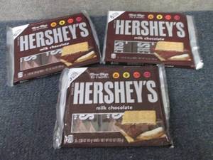3- 6pks 9.3 oz Hersheys Bars...