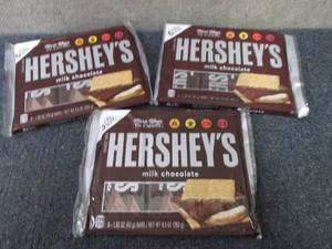 3- 6pks 9.3 oz Hersheys Bars...