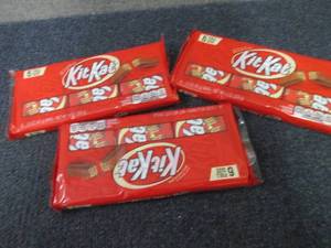 3- 6 pks 9 oz KitKat Bars...