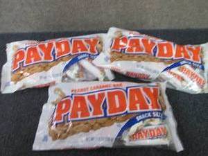 3- 11.6 oz Payday Snack Size Bars...