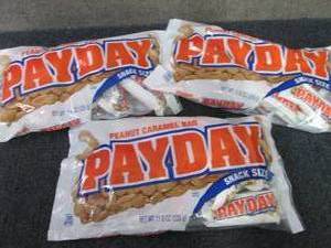 3- 11.6 oz Payday Snack Size Bars...