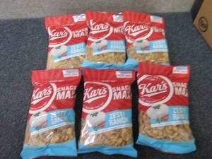 6- 4 oz Kars Zesty Ranch Snack Mix...