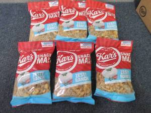 6- 4 oz Kars Zesty Ranch Snack Mix...