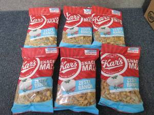 6- 4 oz Kars Zesty Ranch Snack Mix...