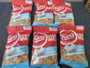 6- 4 oz Kars Zesty Ranch Snack Mix...