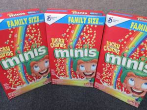 3- 18.6 oz Lucky Charms Minis...