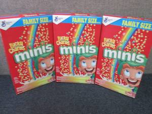 3- 18.6 oz Lucky Charms Minis...