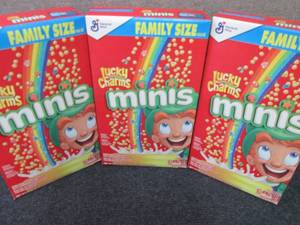 3- 18.6 oz Lucky Charms Minis...
