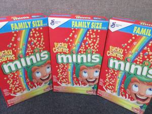 3- 18.6 oz Lucky Charms Minis...