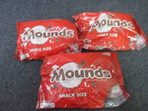 3- 11.3 oz Mounds...