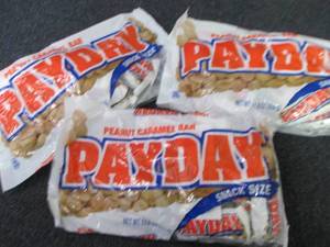 3- 11.6 oz Payday Snack Size Bars...