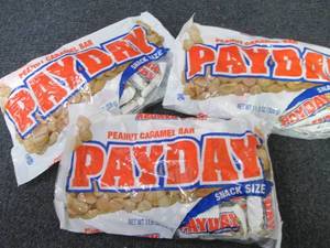 3- 11.6 oz Payday Snack Size Bars...
