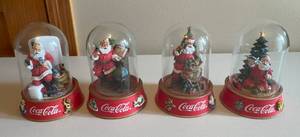 lot 83 image: MAIN - Limited Edition Coca-Cola Santa Claus Domes (Set of 4)