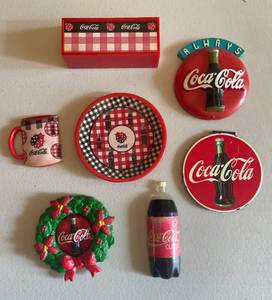 lot 109 image: MAIN - Coca-Cola Collectible Magnet Set - 7 Pieces