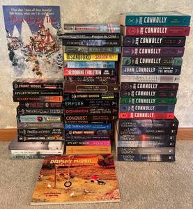 lot 275 image: MAIN - Lot of Assorted Mystery and Thriller Novels by Various Authors Including Display Tips and Model Building Guides