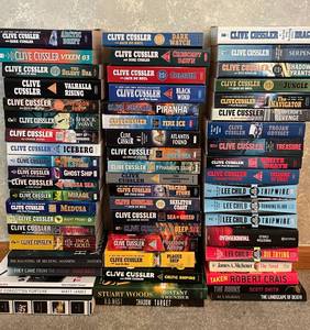 lot 283 image: MAIN - Large Collection of Clive Cussler and Lee Child Books