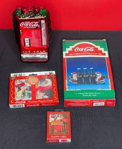 lot 126 image: BASEMENT - Coca-Cola Christmas Collectibles Lot